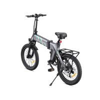 Bicicleta electrica pliabila Ulzomo Ridge 20 E-bike, 250W, 36V 15.6Ah, autonomie 60km, viteza maxima 25km/h, Gray, 20'' - 3