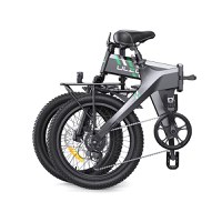 Bicicleta electrica pliabila Ulzomo Ridge 20 E-bike, 250W, 36V 15.6Ah, autonomie 60km, viteza maxima 25km/h, Gray, 20'' - 7