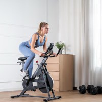 Bicicleta fitness OVICX Q100C Spinning bike, display multifunctional LCD - 4