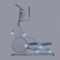 Bicicleta magnetica eliptica YESOUL Elliptical Machine E30S, White - 4