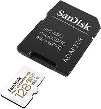 Card de memorie SanDisk 128 GB micro SD Max Endurance Video, cu Adaptor, Class 10, V30, UHS U3 - 3