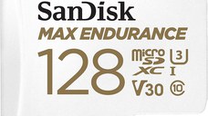 Card de memorie SanDisk 128 GB micro SD Max Endurance Video, cu Adaptor, Class 10, V30, UHS U3