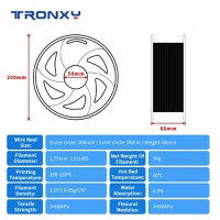 Filament Tronxy PLA Imprimanta 3D, 1.75 mm, 1 kg - 2