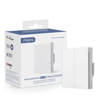 Intrerupator ingropat AQARA Smart Wall Switch EU, fara nul, 2 butoane - 1