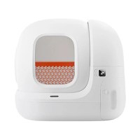 Litiera smart PetKit Pura Max pentru pisici, Functie Autocuratare,Capacitate 7L, Alb, Afisaj LED, Bluetooth, WiFi, 24W - 1