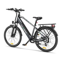 PROMO Bicicleta electrica oras Ulzomo Metro 26 E-bike, 250W, 36V 17Ah, autonomie 100km, viteza maxima 25km/h, Gray, 26'' - 5