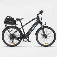 PROMO Bicicleta electrica oras Ulzomo Metro 26 E-bike, 250W, 36V 17Ah, autonomie 100km, viteza maxima 25km/h, Gray, 26'' - 6