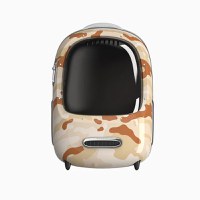 Rucsac cu hublou PETKIT Cat Travel Bag 2, Ventilare, Sistem iluminare, Desert Camo - 1