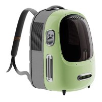 Rucsac cu hublou PETKIT Cat Travel Bag 2, Ventilare, Sistem iluminare, Green - 3