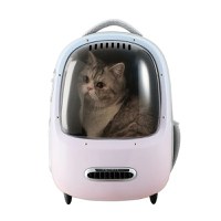 Rucsac cu hublou PETKIT Cat Travel Bag 2, Ventilare, Sistem iluminare, Pink - 2