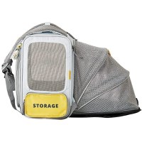 Rucsac pentru transport animale de companie PetKit Breezy X Zone, Pliabil, Grey - 2