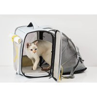 Rucsac pentru transport animale de companie PetKit Breezy X Zone, Pliabil, Grey - 3