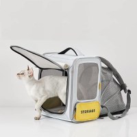 Rucsac pentru transport animale de companie PetKit Breezy X Zone, Pliabil, Grey - 5