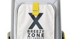 Rucsac pentru transport animale de companie PetKit Breezy X Zone, Pliabil, Grey