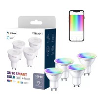 Set 4 Becuri Yeelight LED GU10 Smart Bulb W1, Multicolor, 4.5W, 350 lm - 2