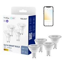 Set 4 Becuri Yeelight LED GU10 Smart Bulb W1, White, 4.8W, 350 lm - 2