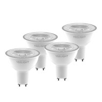 Set 4 Becuri Yeelight LED GU10 Smart Bulb W1, White, 4.8W, 350 lm - 1