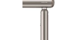 Uscator de par compact Dreame Pocket Hair Dryer, 1600W, 110.000 RPM, 70m/s, 5 moduri de temperatura, 300g, ionizare, Gold