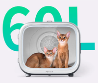 Uscator Smart PETKIT AirSalon Max pentru animale de companie, Capacitate 60L, Ecran tactil, Bluetooth, Putere 900W - 3