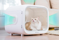 Uscator Smart PETKIT AirSalon Max pentru animale de companie, Capacitate 60L, Ecran tactil, Bluetooth, Putere 900W - 4