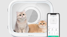 Uscator Smart PETKIT AirSalon Max pentru animale de companie, Capacitate 60L, Ecran tactil, Bluetooth, Putere 900W