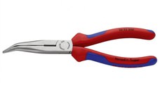 Cleste profesional cu varf lung indoit si suprafata taietoare Knipex 26 22 200, 200 mm