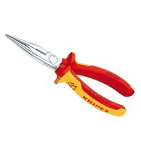 Cleste profesional izolat cu varf lung drept Knipex 25 06 160, 160 mm - 1