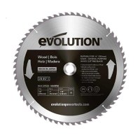 Disc pentru fierastrau circular, taiere lemn Evolution GW355TCT-60, O355x25.4 mm, 60 dinti - 1