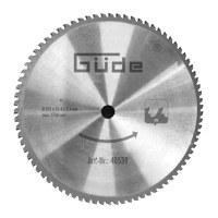 Disc pentru fierastrau circular, taiere metal Gude 40539, O355 x 25.4 mm, 72 dinti - 1