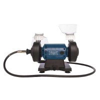 Polizor de banc pentru lustruire HG35 Scheppach 5903112901, 120 W, 1100 rpm + cutie de accesorii - 1