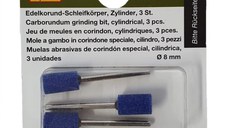 Set biaxuri din corindon de forma cilindrica Micromot Proxxon 28781, O8 mm, 3 bucati