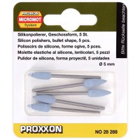 Set biaxuri din silicon de forma conica Micromot Proxxon 28288, O5 mm, 5 bucati - 1