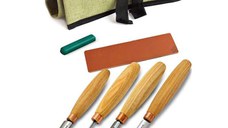 Set dalti in forma de U pentru sculptura in lemn Beavercraft SC01, 6 piese