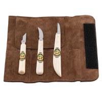 Set de cutite pentru sculptura in lemn Kirschen 3307000, 3 piese - 1