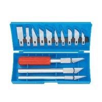 Set de cuttere tip hobby Mannesmann 692-16, 16 piese - 1