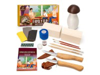 Set de sculptura ciuperca BeaverCraft DIY09 Family Fun, 26 piese - 1