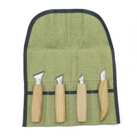 Set de sculptura in lemn BeaverCraft S05, 4 piese - 1