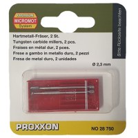 Set freze din carbura de tungsten Micromot Proxxon 28750, O2.3 mm, 2 piese - 1