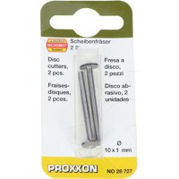 Set freze din otel-wolfram-vanadiu in forma de disc Micromot Proxxon 28727, O10 mm, 2 bucati - 1