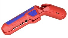 Taietor de teava ondulata si dezizolator ErgoStrip Knipex 16 95 01 SB, O13-32 mm