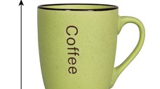 Set 6 cani decor coffee Verde, 250 ml