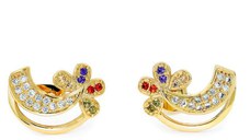 Cercei - Field Of Flowers - placati cu aur 18K