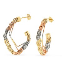 Cercei - Twisted Braid - Placati cu aur 18K - 1