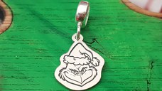 Charm personalizat Craciun - Grinch - Argint 925