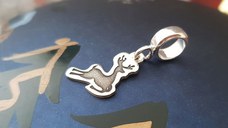 Charm personalizat Craciun - Renul Rudolf - Argint 925