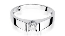 Inel colectia Luxury Aur Galben/Alb 14K cu Diamant 0.30ct