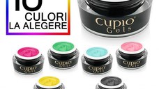 Kit manichiura gel 10 culori ultra pigmentate Cupio