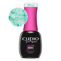 Oja semipermanenta Cupio To Go! Glitter Splash - Aqua Glam 15 ml - 1