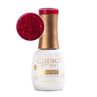 Oja semipermanenta Cupio To Go! Winter Collection - Red Sequin 15ml - 1