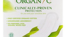 Absorbante intime din bumbac organic pentru noapte, 10 bucati, Organyc